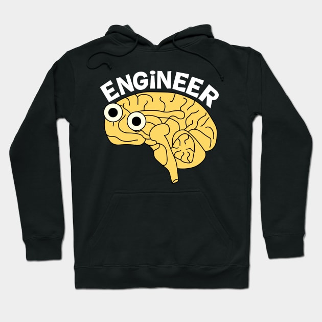 Brainy Engineer Hoodie by Barthol Graphics